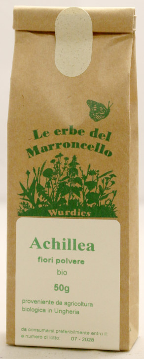 Achillea fiori polvere, bio - anche come tisana -  spezia amara 50g