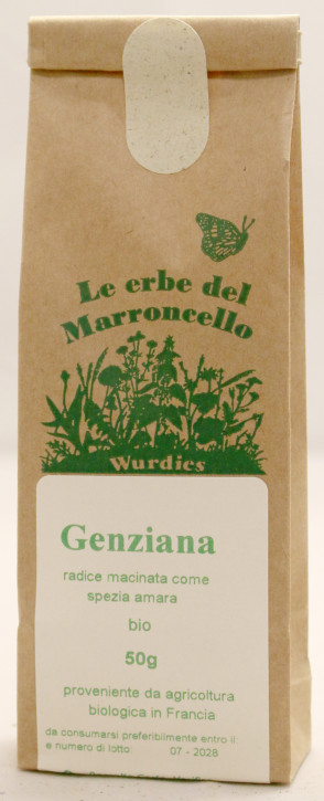 Genziana (Gentiana lutea) radice polvere, bio 50g