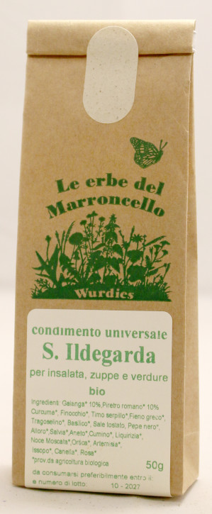 Santa Hildegarda, condimento universale e  da insalata polvere, bio  da tavola 50g